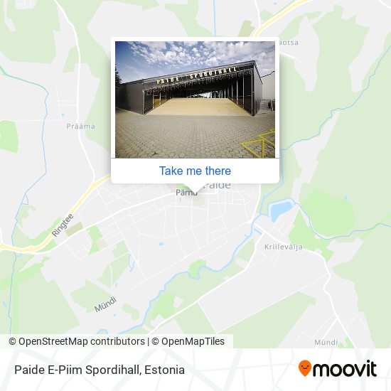Paide E-Piim Spordihall map