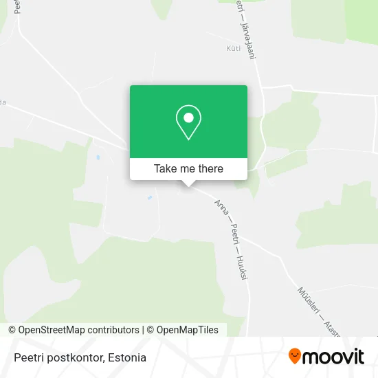 Карта Peetri postkontor