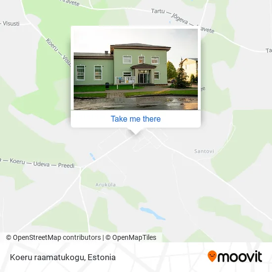 Карта Koeru raamatukogu