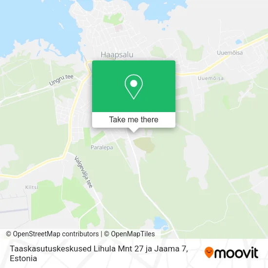 Карта Taaskasutuskeskused Lihula Mnt 27 ja Jaama 7
