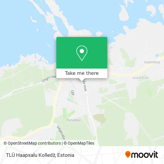 Карта TLÜ Haapsalu Kolledž