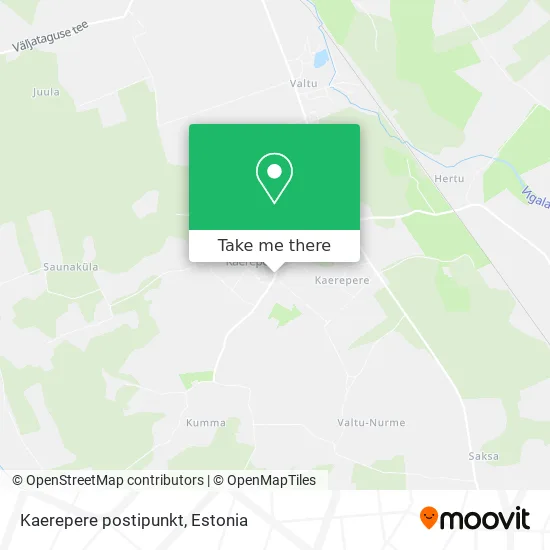 Карта Kaerepere postipunkt