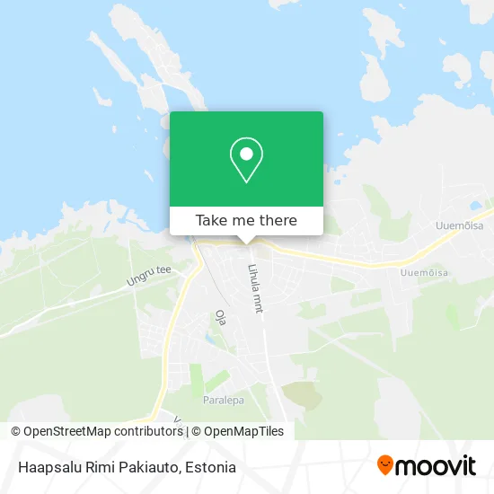 Карта Haapsalu Rimi Pakiauto