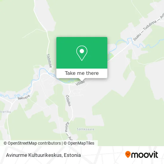 Карта Avinurme Kultuurikeskus
