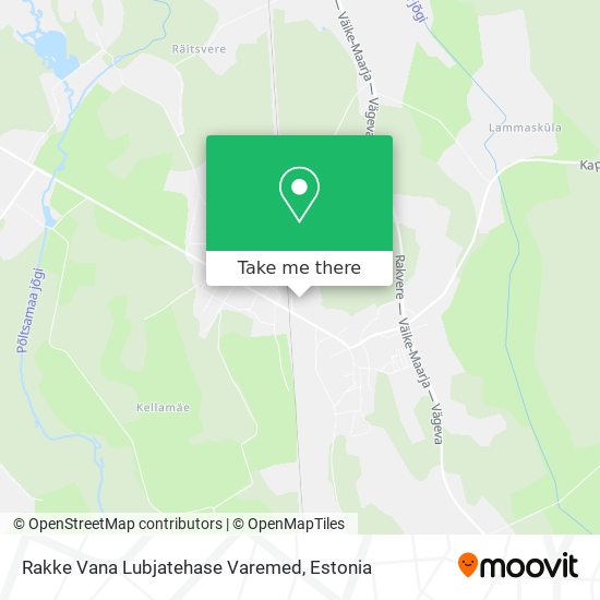 Rakke Vana Lubjatehase Varemed map