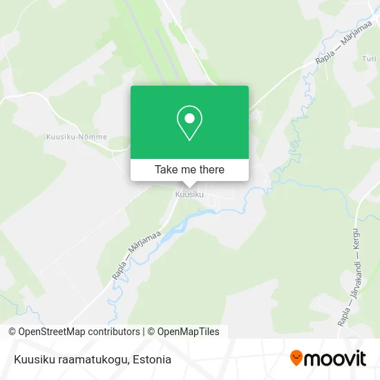 Карта Kuusiku raamatukogu