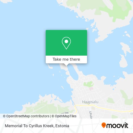 Memorial To Cyrillus Kreek map
