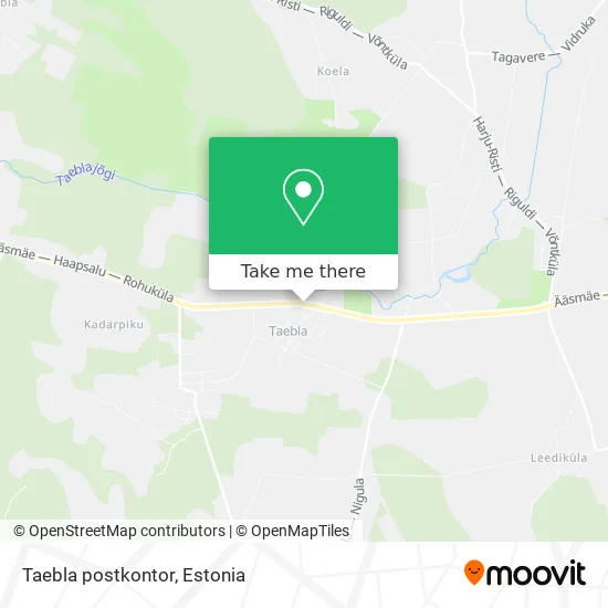 Карта Taebla postkontor