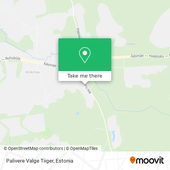 Карта Palivere Valge Tiiger