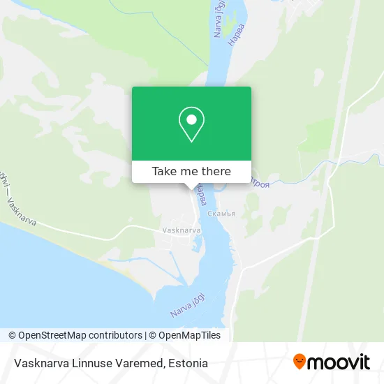 Карта Vasknarva Linnuse Varemed