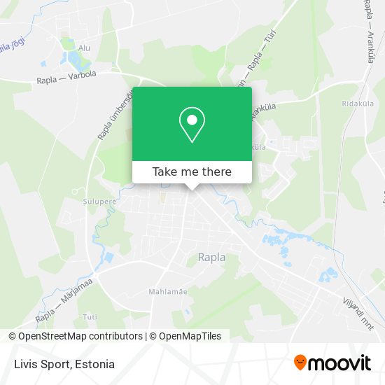 Livis Sport map