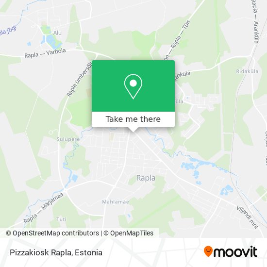 Pizzakiosk Rapla map