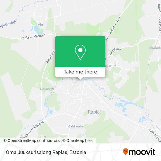 Oma Juuksurisalong Raplas map