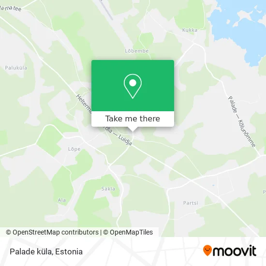 Карта Palade küla