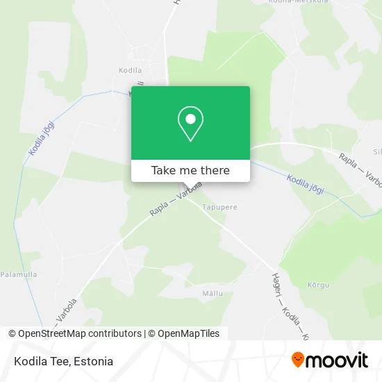 Карта Kodila Tee