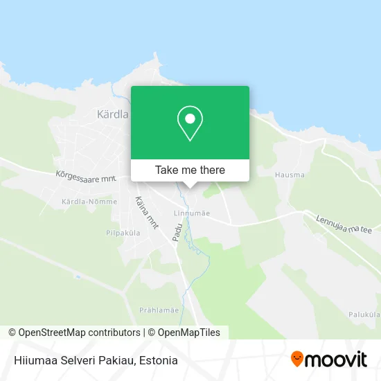 Карта Hiiumaa Selveri Pakiau