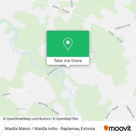 Карта Maidla Manor / Maidla mõis - Raplamaa