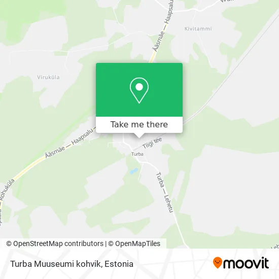 Карта Turba Muuseumi kohvik