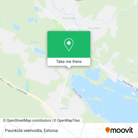 Карта Paunküla veehoidla
