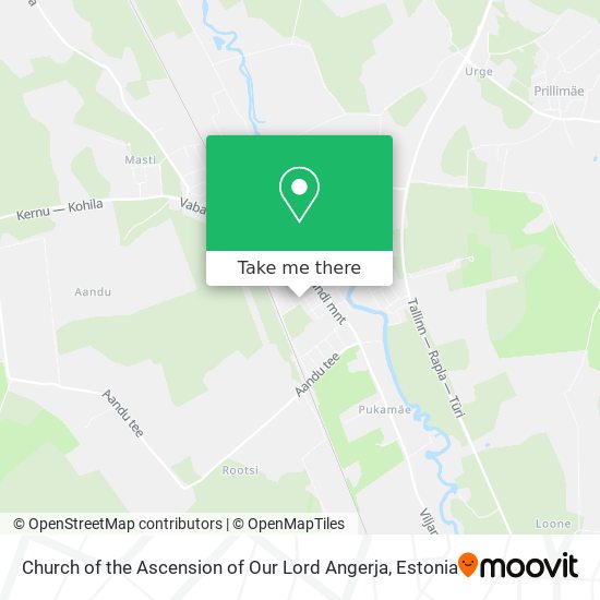 Church of the Ascension of Our Lord Angerja map