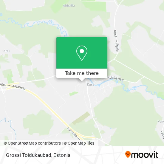 Карта Grossi Toidukaubad