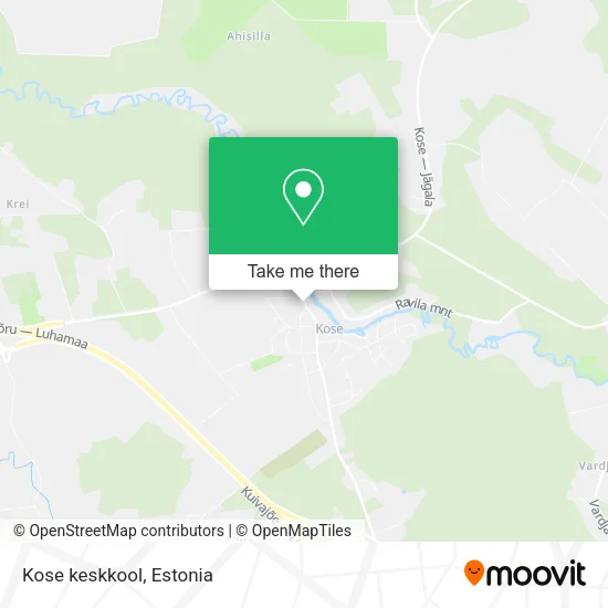 Карта Kose keskkool