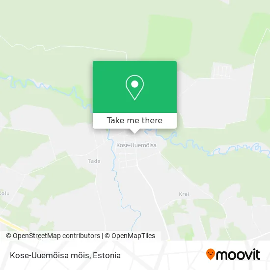 Карта Kose-Uuemõisa mõis
