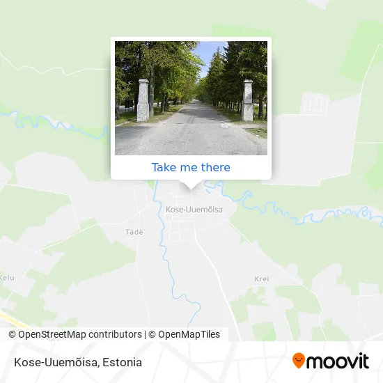 Карта Kose-Uuemõisa