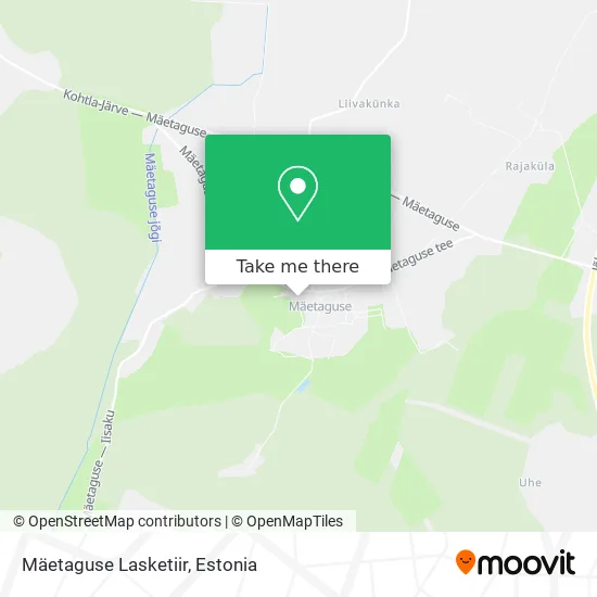 Карта Mäetaguse Lasketiir