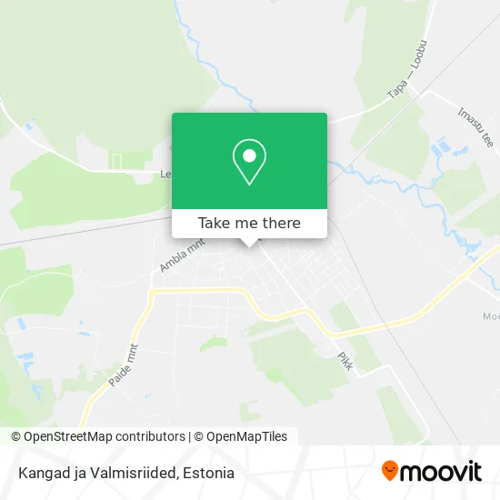 Карта Kangad ja Valmisriided