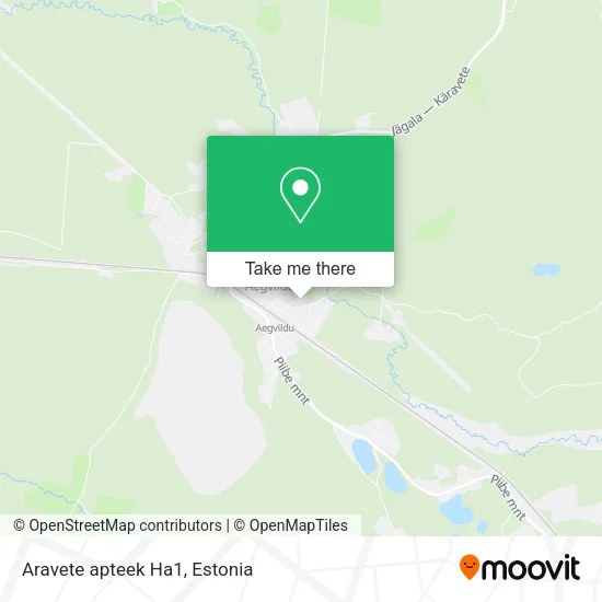 Карта Aravete apteek Ha1