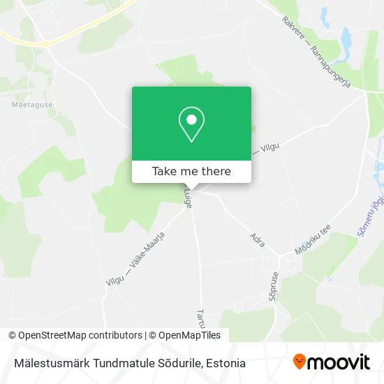 Карта Mälestusmärk Tundmatule Sõdurile
