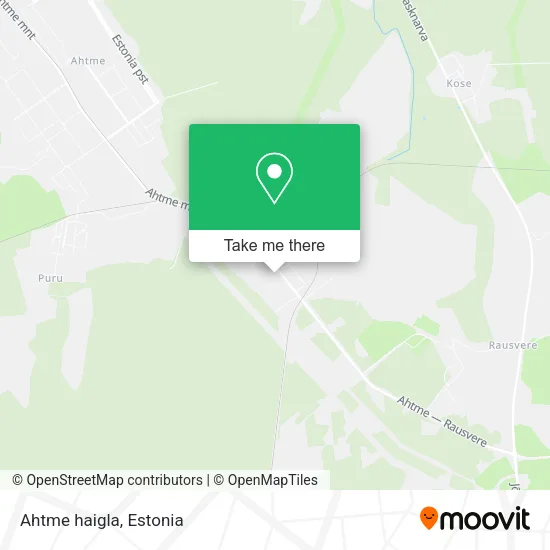 Ahtme haigla map