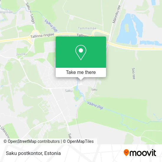 Карта Saku postkontor