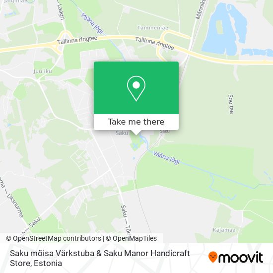 Карта Saku mõisa Värkstuba & Saku Manor Handicraft Store