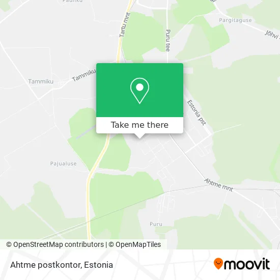 Карта Ahtme postkontor