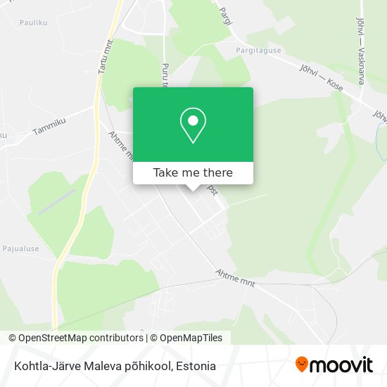 Kohtla-Järve Maleva põhikool map