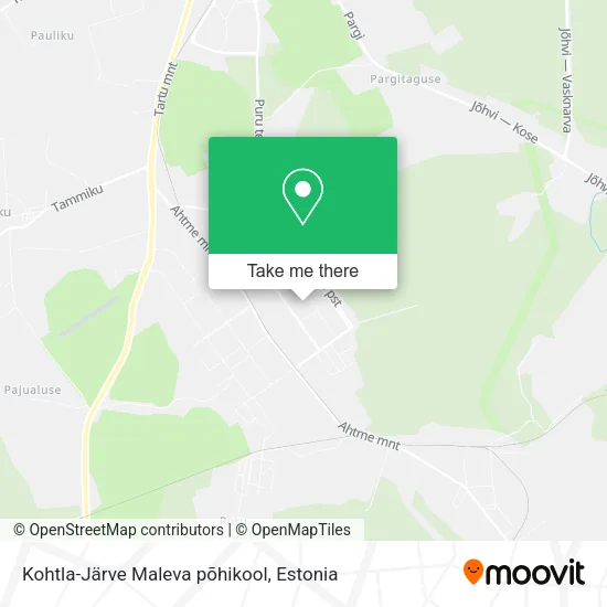 Карта Kohtla-Järve Maleva põhikool