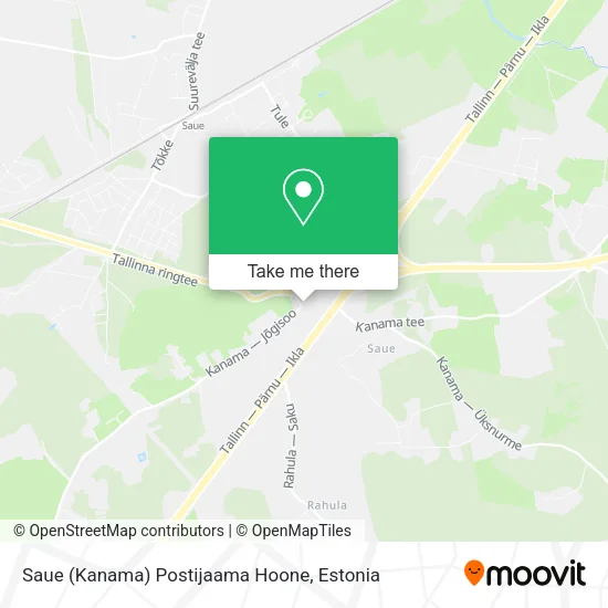 Карта Saue (Kanama) Postijaama Hoone