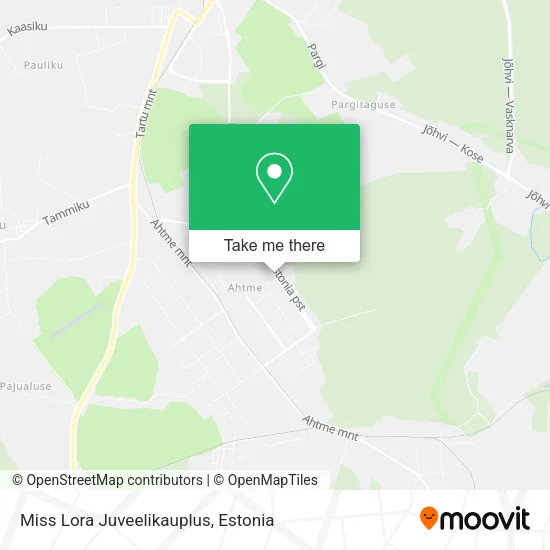 Карта Miss Lora Juveelikauplus