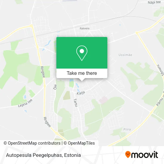 Карта Autopesula Peegelpuhas