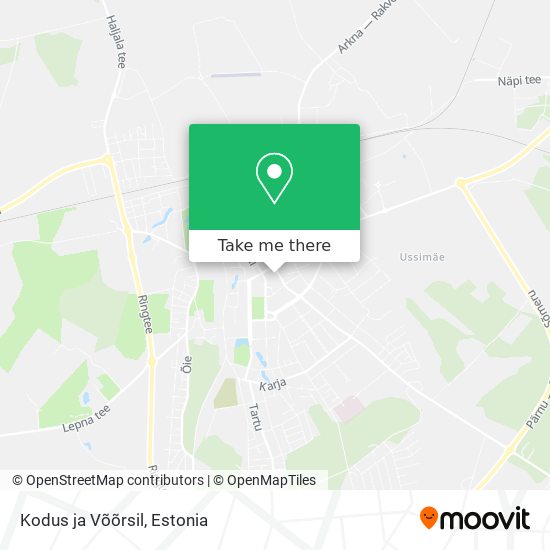 Kodus ja Võõrsil map