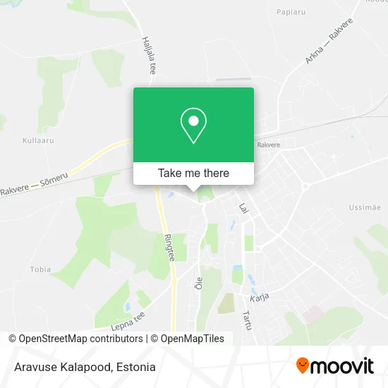 Карта Aravuse Kalapood