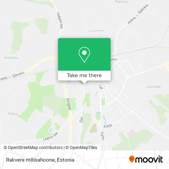 Карта Rakvere mõisahoone