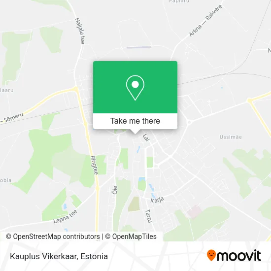 Карта Kauplus Vikerkaar
