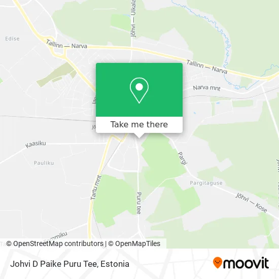 Карта Johvi D Paike Puru Tee