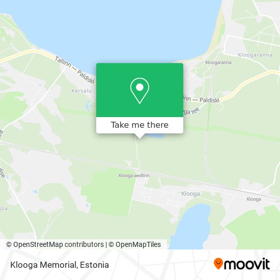 Klooga Memorial map