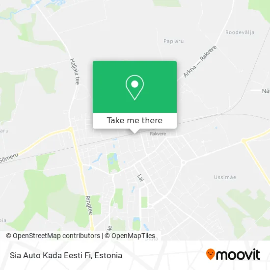 Карта Sia Auto Kada Eesti Fi