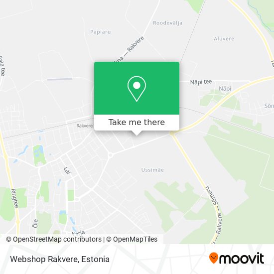 Webshop Rakvere map