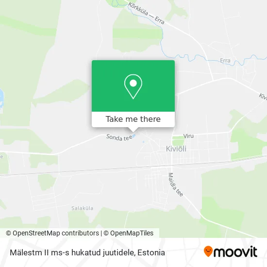 Карта Mälestm II ms-s hukatud juutidele